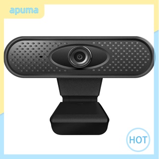 Apuma 2mp Webcam Usb con micrófono incorporado Foco Manual De 1080p Hd/Pc/Tv/Web