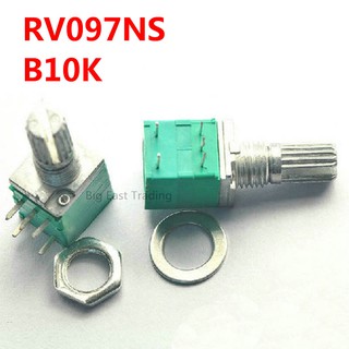 10pcs 5pin rv097ns potenciómetro único vinculado b10k con un interruptor de audio/amplificador de potencia/sellado potenciómetro mango de 15 mm