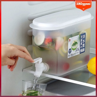 [ggmmi] refrigerador 1 galón de agua jarra de limón jugo hervidor de agua recipiente de bebidas leche fruta dispensador de té libre de fugas de calor transparente