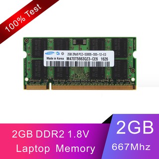 2GB Samsung 2Rx8 PC2-5300S DDR2 667Mhz 200pin SODIMM portátil portátil memoria RAM