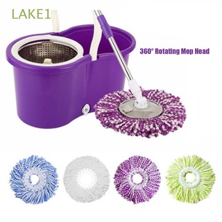LAKE1 Magic Mop Head Household Floor Cleaner Cleaning Pad 360° Rotating Kitchen Supplies Replacement Home & Living Microfiber Brush/Multicolor