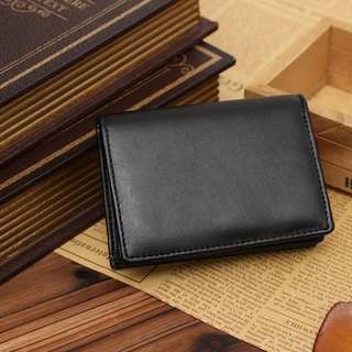 CHLIZI nueva cartera moda Clip monedero ID tarjeta de crédito negro hombres Bifold cuero genuino (2)