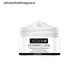 [attractivefinegrace] vitamina c 20% crema facial blanqueamiento eliminar manchas oscuras reparación se desvanecen freckls caliente