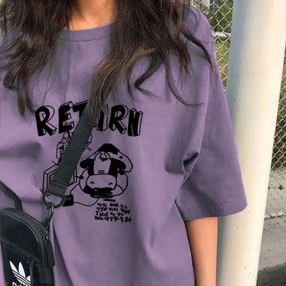 2021 verano puro algodón de manga corta estudiante suelta camiseta femenina nuevo estilo impreso bf viento camiseta mujer top con camisa de fondo