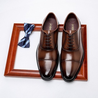 [En Stock] Zapatos De Vestir Para Hombre De kulit , Oxford Formal , Cuero