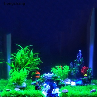 hongchang tanque de peces decoración de acuario plantas de agua artificiales multi tropical plástico hierba mx