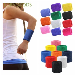 LORYGOODS Hot Sweatband Sport Basketball Wristband Hand Band New Outdoor Gym Cotton Wrist Guard/Multicolor