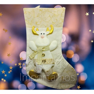 Bota navideña personalizada con nombre hermoso adorno santa claus muñeco de nieve reno (7)