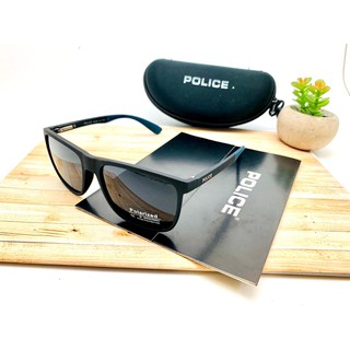 Police 1043 gafas de sol polarizadas para hombre + UV 400 negro azul