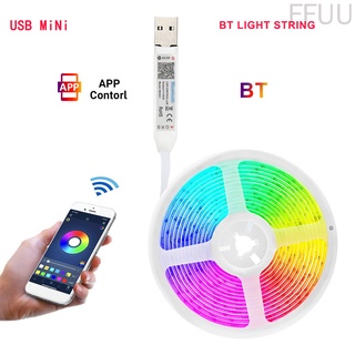 [ff86] Cadena De Luz LED Con Alimentación USB 5050 RGB Tira Bluetooth Lámpara De Control , 0,5 Metros , 9 , No Impermeable