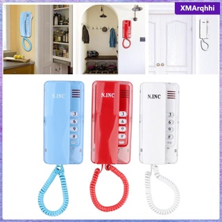 [xmarqhhi] Mini Wall Phone Corded Powered by Telephone Line Wall Mountable Landline Telephone for Office