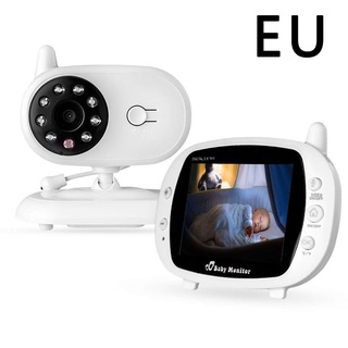 [votestore] Monitor de bebé Digital inalámbrico de 3,5 pulgadas pantalla LCD de dos vías Audio Video bebé Monitor noche lindo bebé cámara