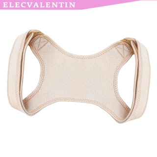 [elecvalentin] corrector de postura, soporte de columna y espalda para cuello, espalda, hombros, soporte ajustable y transpirable para la espalda