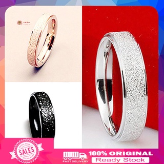 [YOU] anillo de boda para hombres y mujeres anillo de acero inoxidable mate anillo joyería pareja regalo
