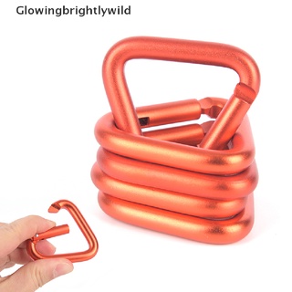 GBW 1pc Triangle Carabiner Outdoor Camping Hiking Keychain Snap Clip Hook Buckle HOT