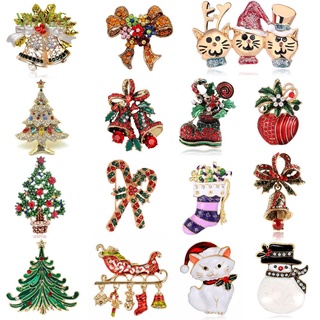 viaes creativo joyería casual broche pasadores accesorios de moda regalo de navidad fiesta árbol de navidad regalos de navidad para las mujeres broches