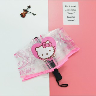 Life-365 Hello Kitty transparente Manual paraguas estudiante Manual Anti UV proteger