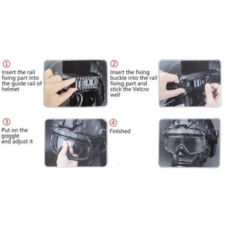 Airsoft Fast SF casco gafas transparentes gafas de alto impacto ojos protección Paintball disparo seguridad militar CS juego Anti-niebla (7)
