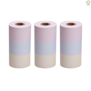 A PAPERANG 3 rollos de papel térmico de 57 x 30 mm, papel arco iris, sin BPA, de larga duración, 2 años para PAPERANG P1(S)/P2(S) impresora térmica de bolsillo (1)