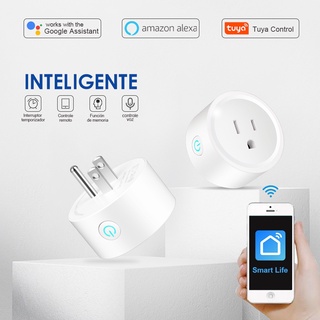 Enchufe Inteligente Wifi Smart Plug 10A Mini Toma de Corriente Inalámbrica Control Remoto via APP Smart Life o Tuya Control de Voz con Alexa Google Home