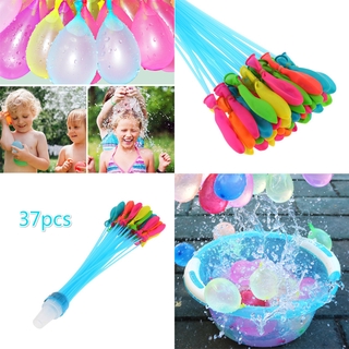 2 Set (37 Pcs / Set) Summer Water Balloons For Play Water Instant Water Pump Magic Filler Beach Balloon Pool Game