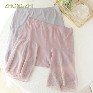 ZHONGZHI Safety Shorts Ladies Pants Women Underwear Anti Chafing Thigh Large Size Lace Sexy Plus Size Safety Pants/Multicolor