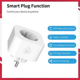 wifi 10a smart plug socket tuya control remoto electrodomésticos funciona con alexa google home no requiere hub apod