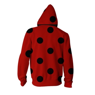 Miraculous Tales of Ladybug & Cat Noir Zipper Hoodie 3D Print Coat Unisex Outerwear Fashion Jacket (3)