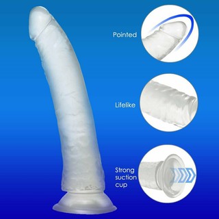 ggt Waterproof G Spot Transparent Dildo Anal Plug Butt Suction Cup Female Male Realistic Adult Love Sex Toys (3)