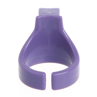 3 piezas de dedo dedal Protector de anillo de plástico de costura hecha a mano herramienta de manualidades 3 colores (5)