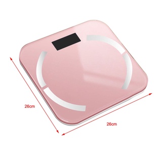 [lovos] digital electrónico lcd vidrio personal baño peso corporal pesaje balanzas inteligentes