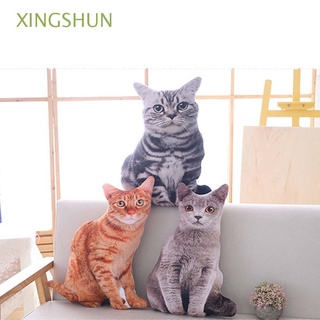 xingshun creativo cojín lindo tiro almohada almohada 3d sueño hogar decorativo simulación gato protección cuello forma gato hogar textil