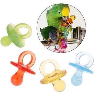 YGO 4pcs Parrot Toys Acrylic Nipple Bite Chew Colorful Birds Supplies DIY Accessory (2)