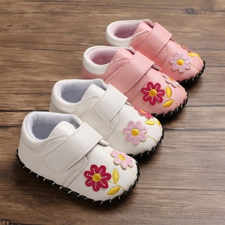 Infant Kids Baby Girls Cartoon Anti-slip Shoes Soft Sole Squeaky Sneakers