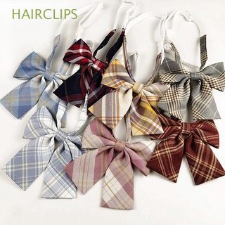 HAIRCLIPS Accesorios de arco Corbatas Tablero de ajedrez JK japonés Corbatas Uniforme escolar Mujeres Adorable Marinero