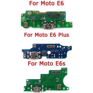 Para Motorola Moto E6 Plus E6s Puerto De Carga USB Placa PCB Dock Conector Zócalo Flex Piezas De Repuesto