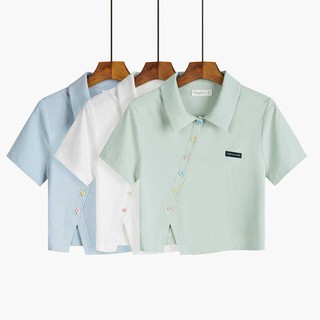 Camisa polo.‍ ️ ️‍ Camiseta de manga corta con cuello de polo para mujer/nueva ropa corta de moda