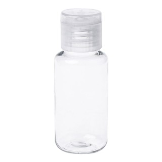 40 ml de plástico transparente muestra Flip tapa botella maquillaje emoliente contenedor de agua
