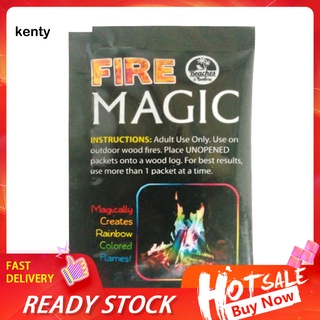 kt_ 15g fuego polvo mágico truco de colores llamas hoguera chimenea foso patio juguete