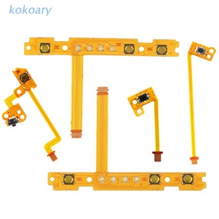 KOK 5 en 1 ZL ZR L SL SR botón cinta Flex Cable controlador de repuesto pieza de reparación Compatible Con interruptor Joy Con
