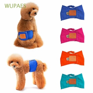 WUPAES Reusable Belly Wrap Band Cotton Physiological Underwear Dog Panties For Male Dog Menstruation Diaper Sanitary Nappy Washable Briefs Pet Short