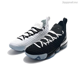 ¡caliente!!nike lebron james 16 lbj16 hombres negro blanco zapatos de baloncesto hve15