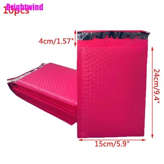 [Brightwind] 10pcs 9x6 pulgadas Poly Bubble Mailer rosa auto sellado sobres acolchados/bolsas de correo