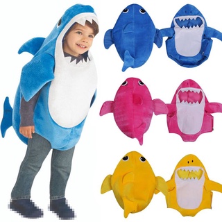 New Arrival Unisex Toddler Family Shark Kids Halloween 3 Colors Cosplay Baby Costumes (4)