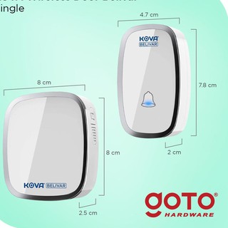 Garantía precio Kova Buyvar timbre de alarma en casa oficina inalámbrica timbre de puerta impermeable (1)