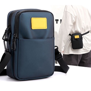 super moda de los hombres simple pequeña bolsa de cintura de nylon deportes sling bag crossbody