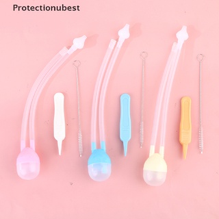 Protectionubest 3Pcs Baby Nose Cleaner Kids Nasal Suction Aspirator Set Baby Nose Care Tool NPQ