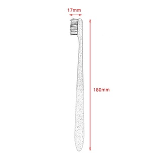 cepillo de dientes suave de bambú carbón nano color sólido cepillo de dientes cuidado oral