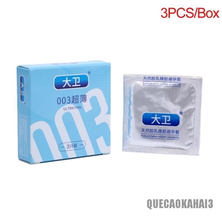 [cod] 3 piezas/lote de preservativos de látex natural para hombres adultos más seguros anticonceptivos uitral thin