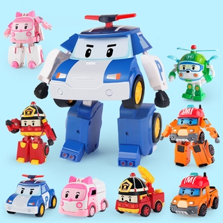 Polly Deformation Robot Toy Police Car Fire Rescue Team